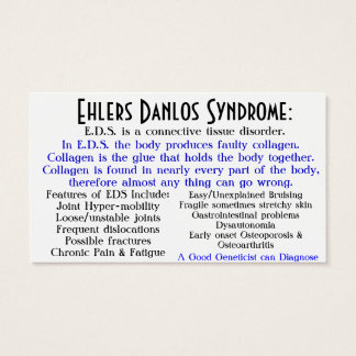 carte de sensibilisation au syndrome d'ehlers danl