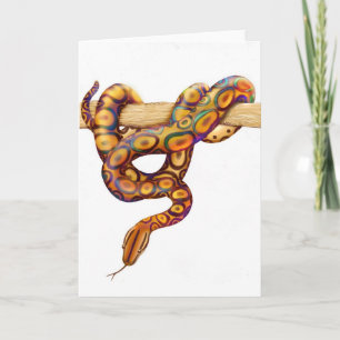 Carte de serpent de constricteur de boa