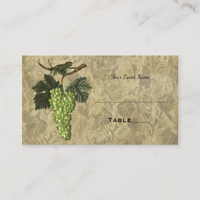 Carte de siège de table de mariage élégante du vig (Devant)