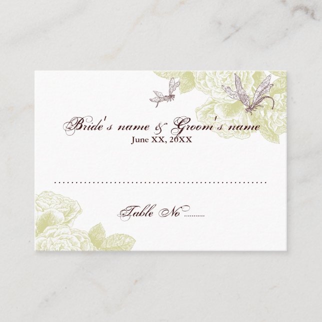 Carte de siège du client (Devant)