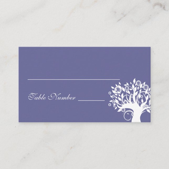 Carte de siège Mariage Arbre Purple 669 (Devant)