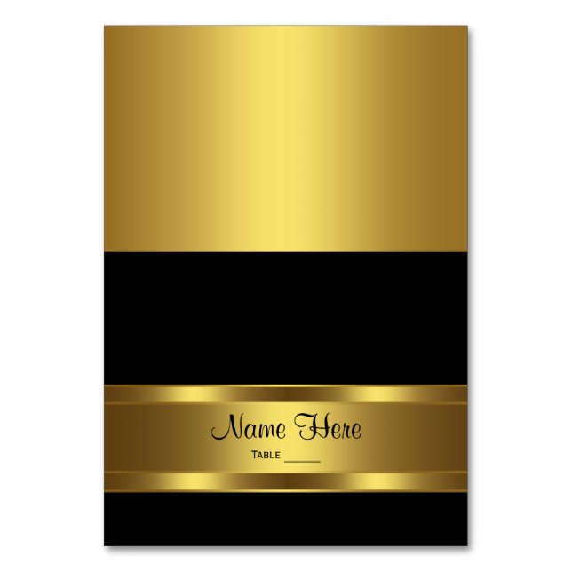 Carte de siège noir et or (Par défaut)