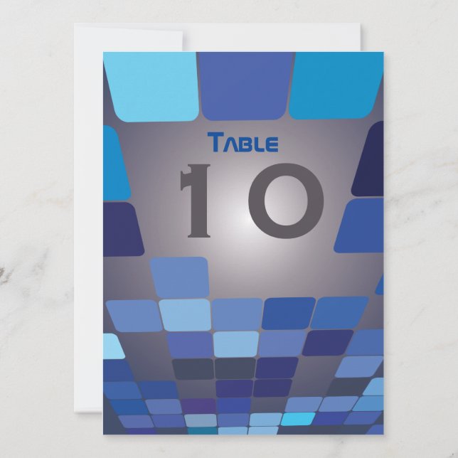 Carte de siège pour le Bat mitzvah de la barre num (Dos)