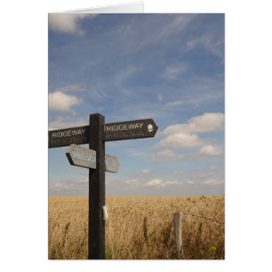 Carte de signe de chemin de Ridgeway
