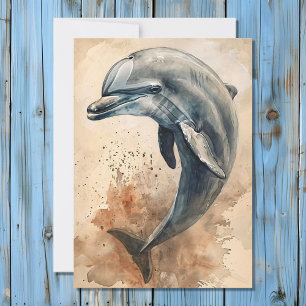 Carte de signification animale Dolphin Totem Spiri