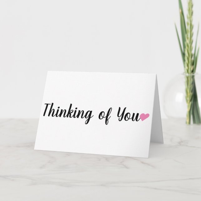 Carte de simple pensée pour vous (Devant)