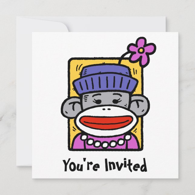 Carte de singe de réserve / Invitation (Devant)