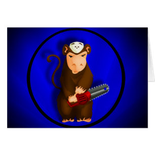 Carte de singe de tronçonneuse