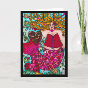 Carte de sirène au chocolat de Valentine