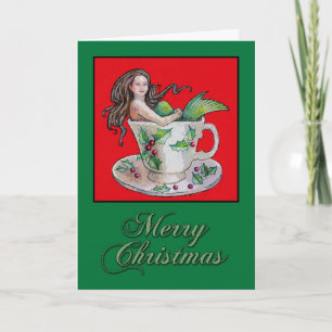 Carte de sirène de Noël