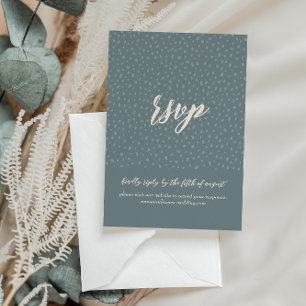 Carte de site Mariage de réponse à l'eucalyptus ar