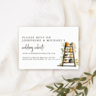 Carte de site Web de mariage en ligne RSVP de poul