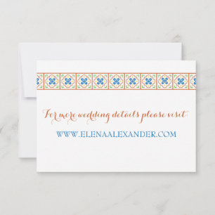 Carte de site Web en carreaux espagnols de Talaver