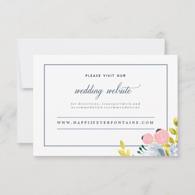 carte de site web floral SPRING BLOOM (Devant)