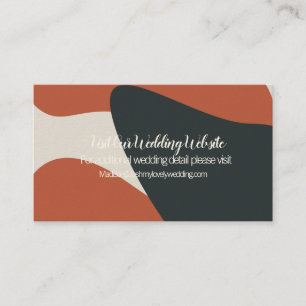 Carte de site Web Mariage Blue Blush en terre cuit