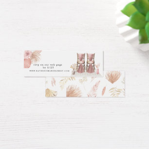 carte de site Web Mariage de bohème tropical