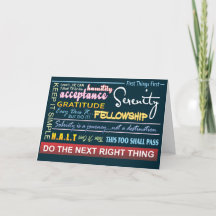 Carte de slogans de récupération