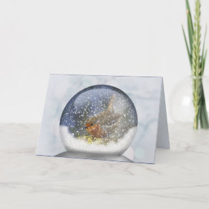 Carte de Snowglobe d'hiver