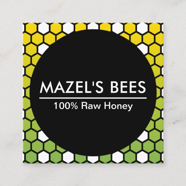 carte de société hexa honeycomb (Devant)