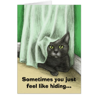 Carte de soin de dissimulation de chat