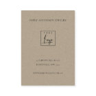 CARTE DE SOINS DE BIJOUX DE MONOGRAMME EN JAUNE D'