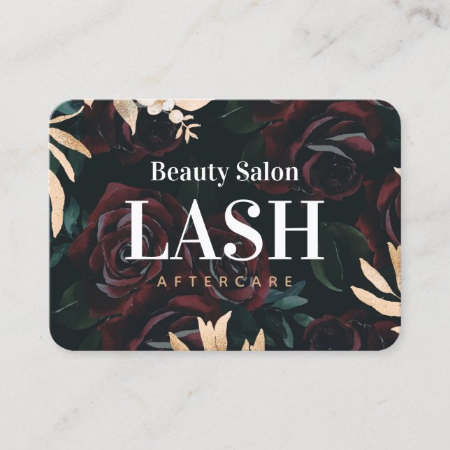 Carte de soins de fin de gamme Rose Gold de luxe (Devant)