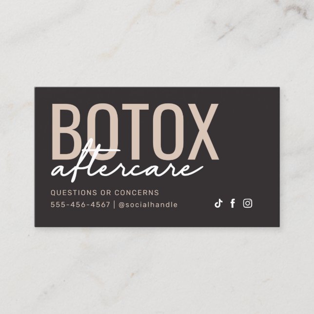 Carte de soins postérieurs au charbon de bois gris (Devant)