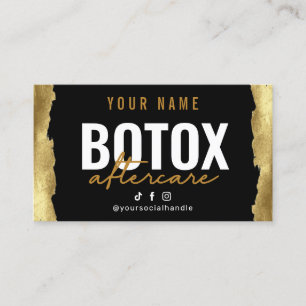 Carte de soins postérieurs Botox Gold Luxury