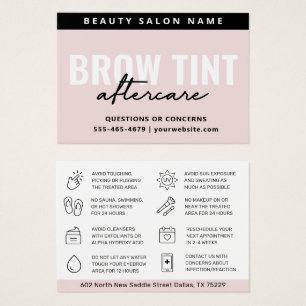Carte de soins postérieurs Pastel Pink Eyebrow Tin