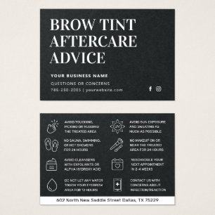 Carte de soins postérieurs Premium Black Brow Tint