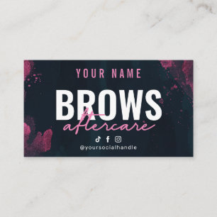 Carte de soins postérieurs Purple Pink Brows