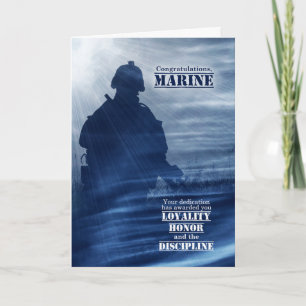 Carte de soldat étoilé et rayé diplômé de Boot Cam