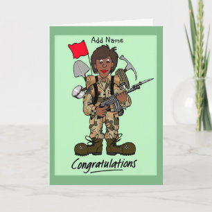 Carte de soldat féminine qualifiée