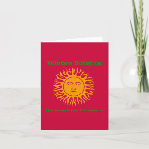Carte de solstice d'hiver