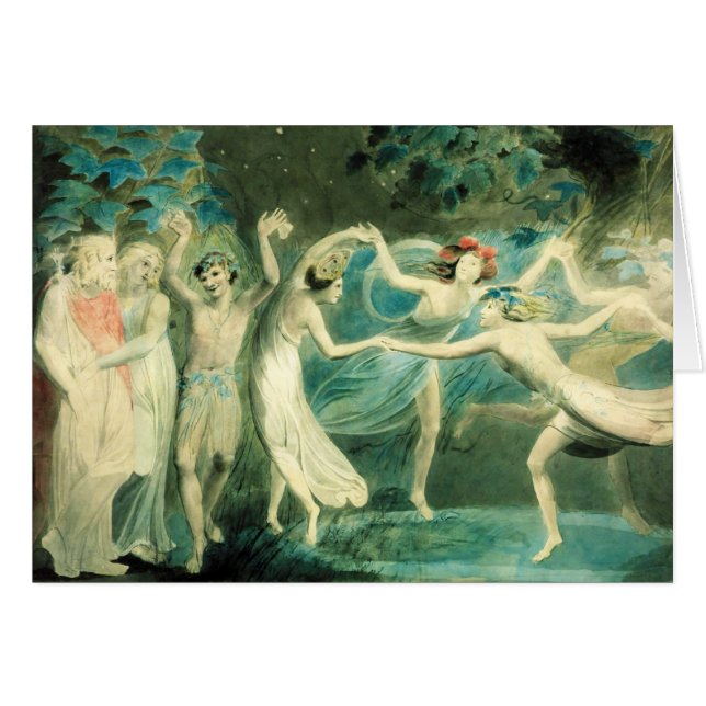 Carte de songe d'une nuit d'été de William Blake (Devant horizontal)