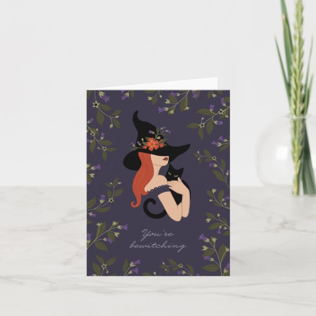 Carte de sorcière ensorcelante (Devant)