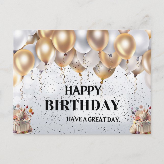CARTE DE SOUHAIT D'ANNIVERSAIRE (Devant)