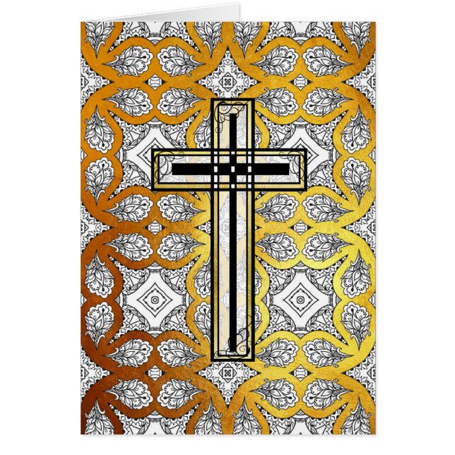 Carte de soumission religieuse Cross Easter (Devant)