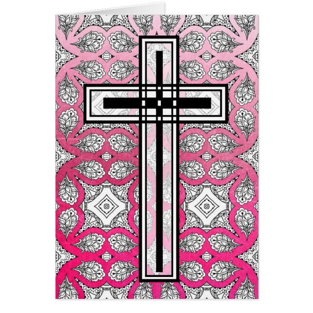 Carte de soumission religieuse Cross Easter (Devant)