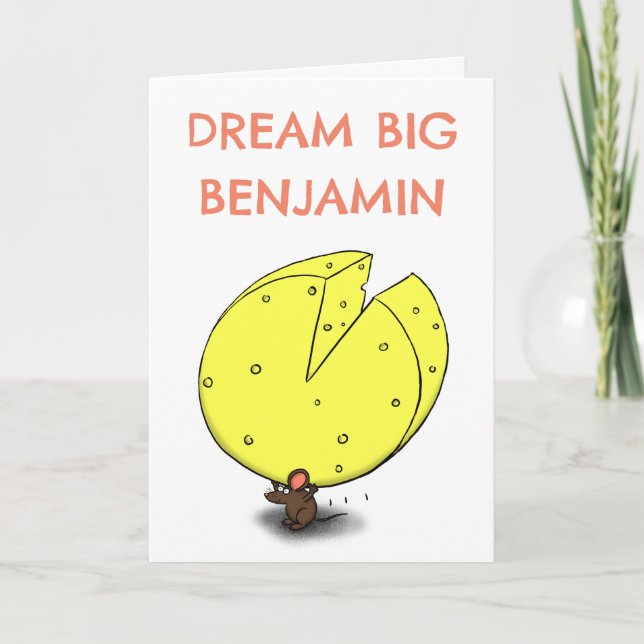 Carte de souris mignonne, amusante et inspirante (Devant)