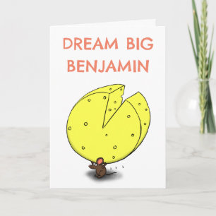 Carte de souris mignonne, amusante et inspirante