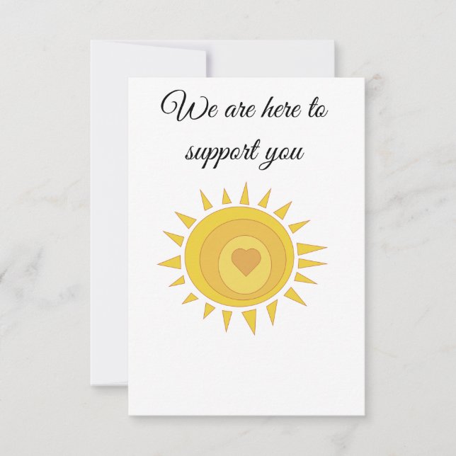 Carte de soutien (Devant)