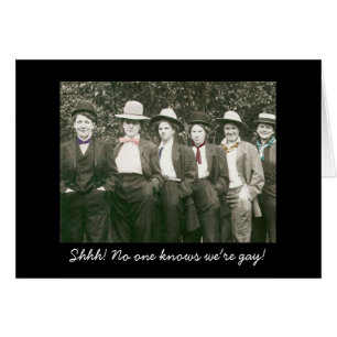 Carte de soutien Lesbienne amusante pour la journé