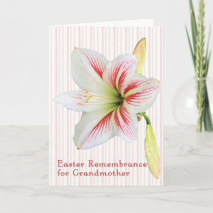 Carte de souvenir de Pâques pour grand-mère