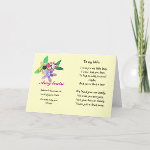 Carte de souvenir pour bébé ou enfant