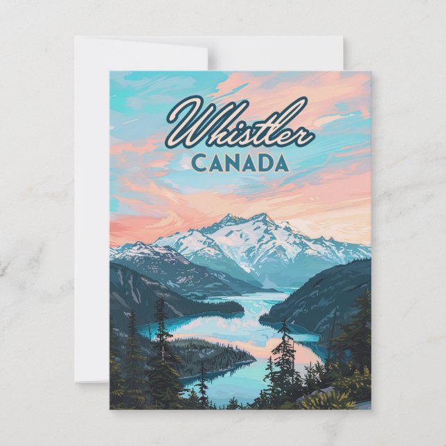 Carte de station de ski Whistler Canada Colombie-B (Devant)