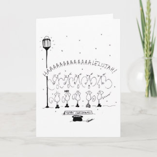 Carte de Stickmice de choeur de Noël