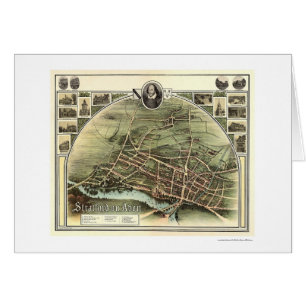 Carte de Stratford sur Avon, Angleterre par le