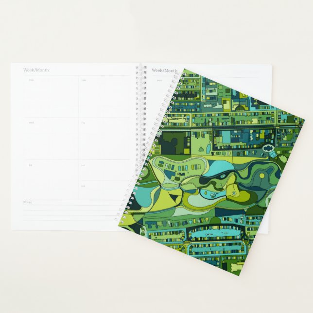 Carte de structure de la ville d'Amsterdam (Devant avec enveloppe)