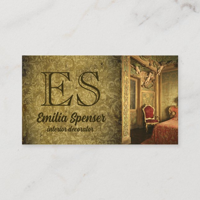 Carte de style classique décoratrice (Devant)